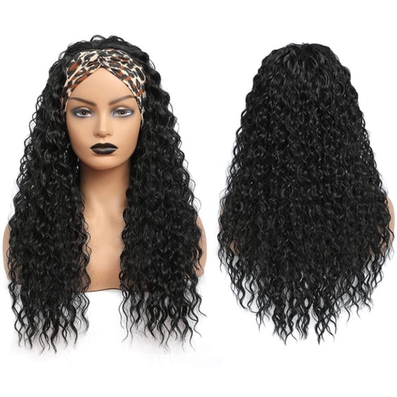 Long Headband 26inch Water Wave Wig